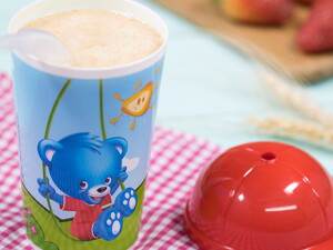 Batido papaya y fresa  con CERELAC®