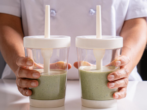 Smoothie banano y fresas