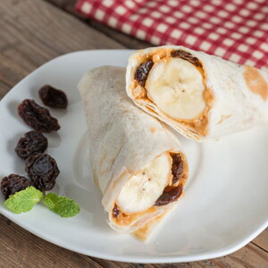 Rollito cremoso de banano