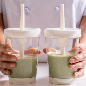 Smoothie banano y fresas