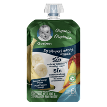 COMPOTA GERBER® BANANA-MANGO ORGÁNICA